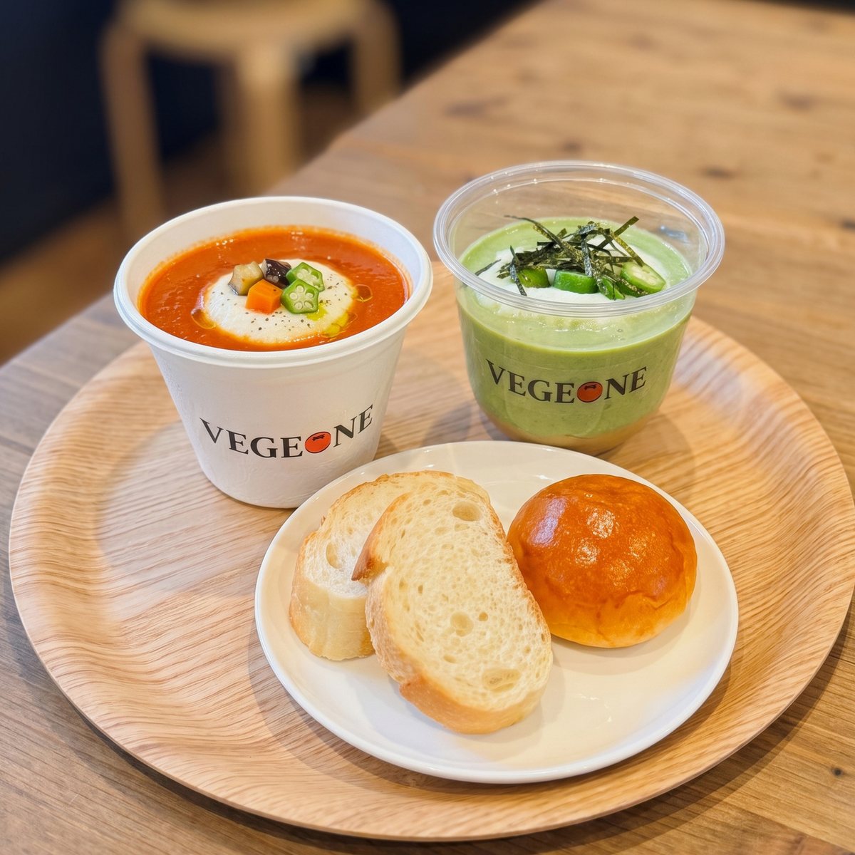 スープ2種セット(スープ2種+本日のパン)